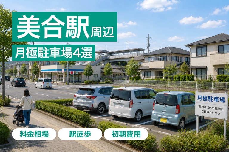 美合駅周辺の月極駐車場4選｜駅前10,450円・徒歩14分で6,000円台の価格差を比較